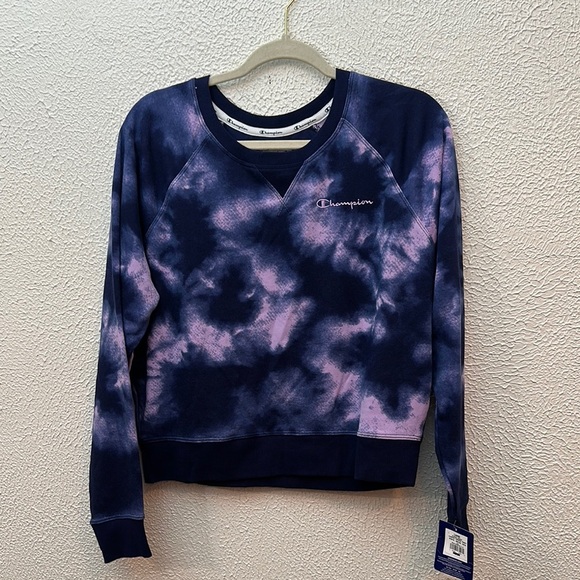 Champion Tie-Dye Sweatshirt - Pink and Blue - Picture 8 of 8